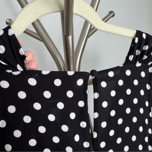 Kate Spade Black and White Polka Dots Jumpsuit Size 2 - Picture 9 of 10